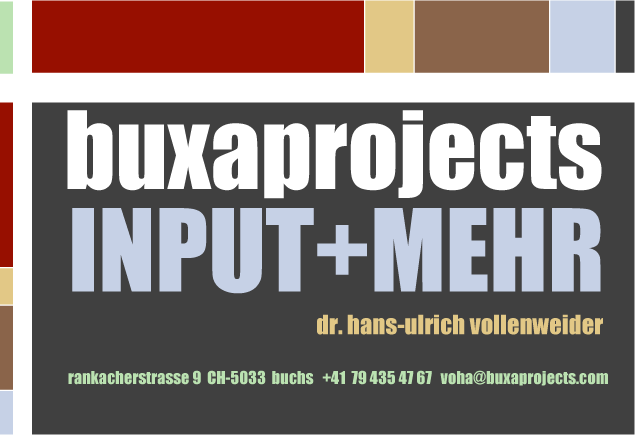 buxaprojects: input + mehr